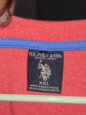 U.S. Polo Assn. Red Crewneck Tee